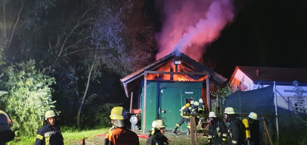 Brandeinsatz am Container Rieblingen: am frühen Morgen des 14. September 2024 musste die Feuerwehr zum Löschen anrücken.