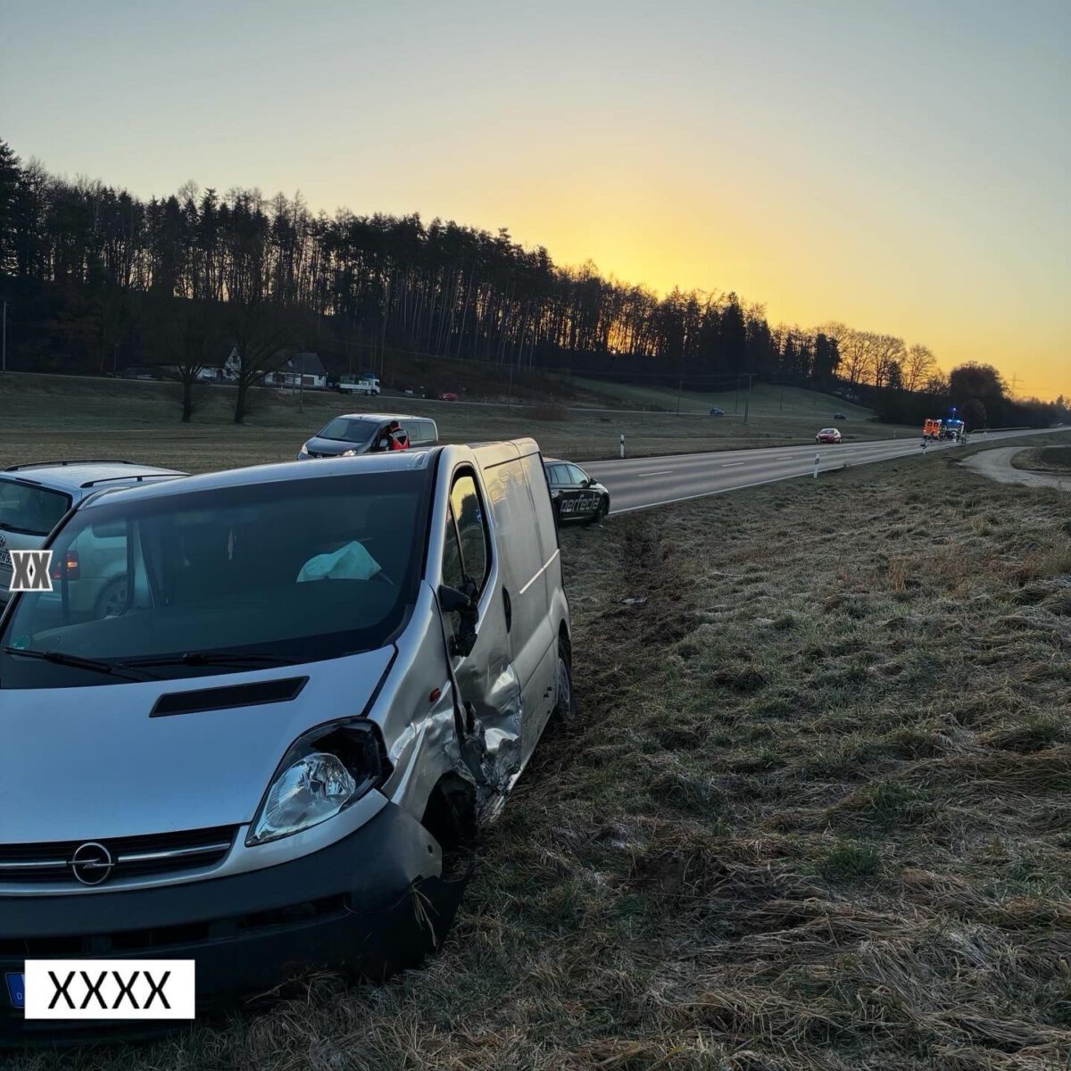 Verkehrsunfall beim Überholen