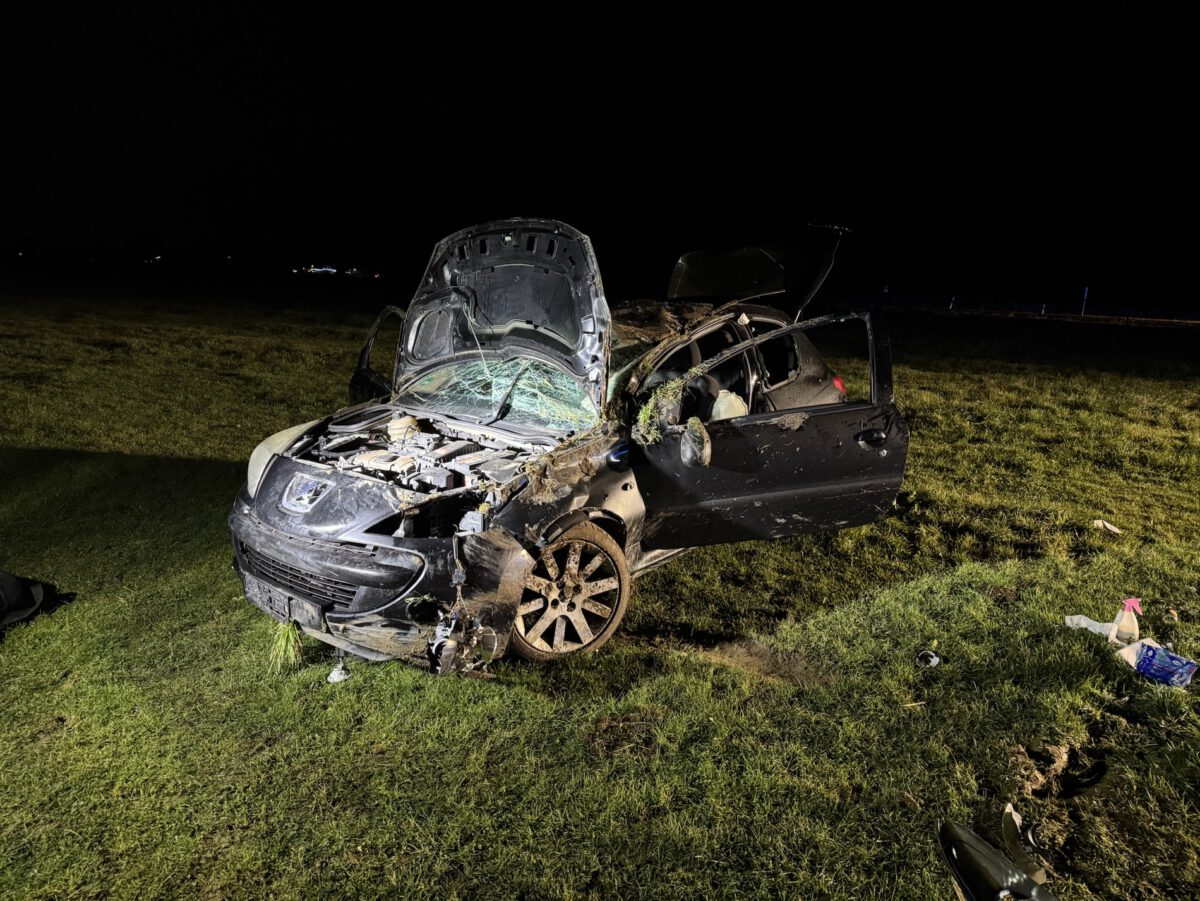 Verkehrsunfall mit Überschlag