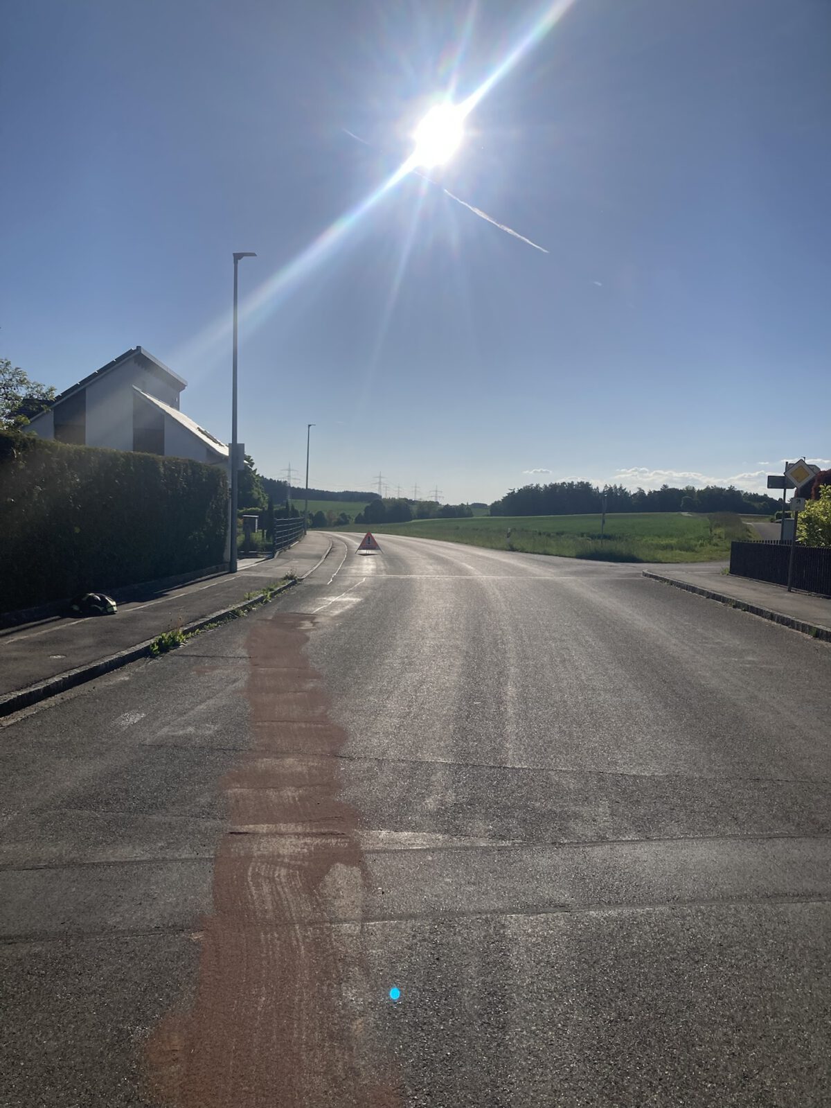 Ölspur durch Rieblingen